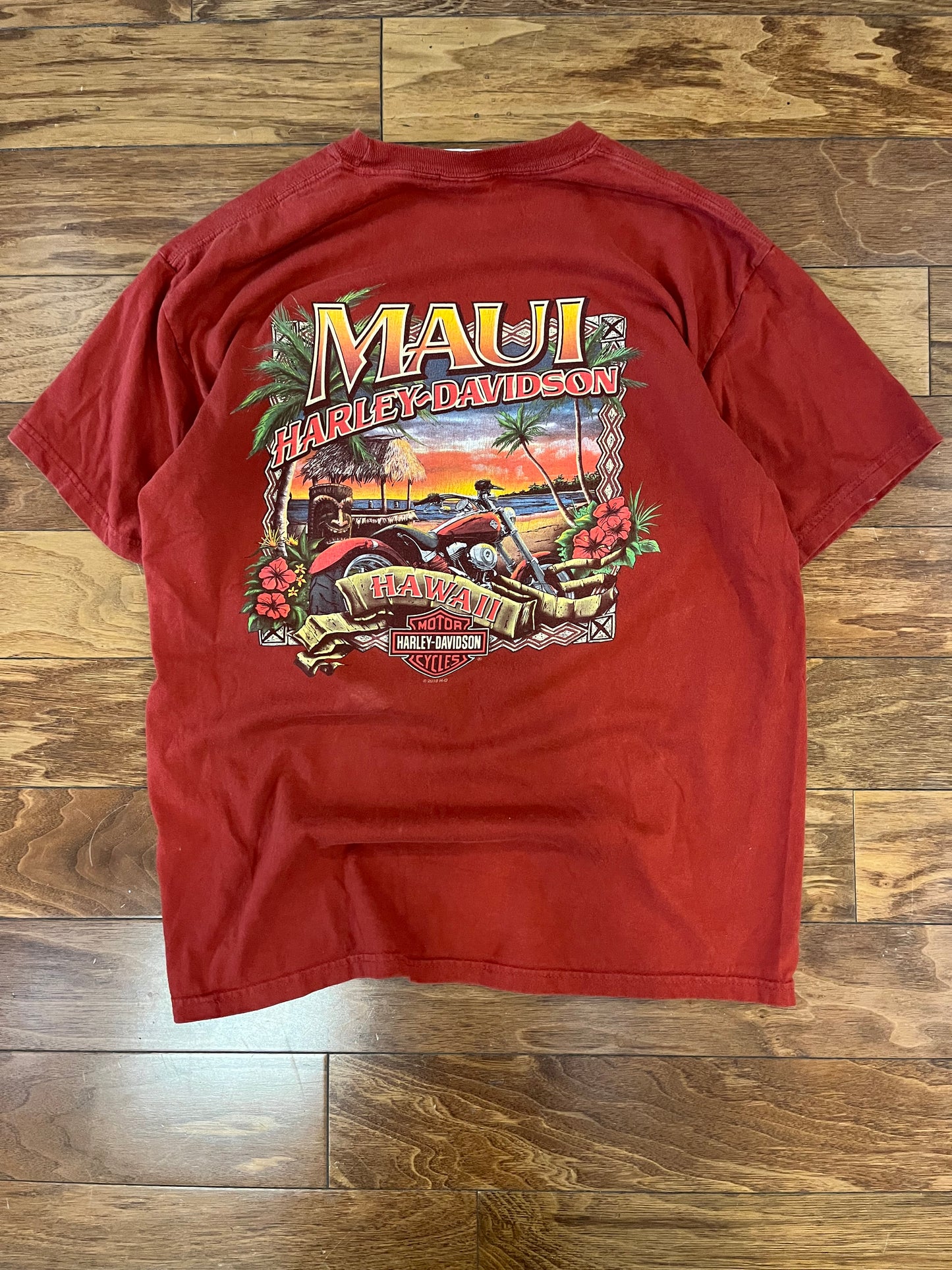 2010 Harley Davidson Vintage Maui Hawaii Tee (L)