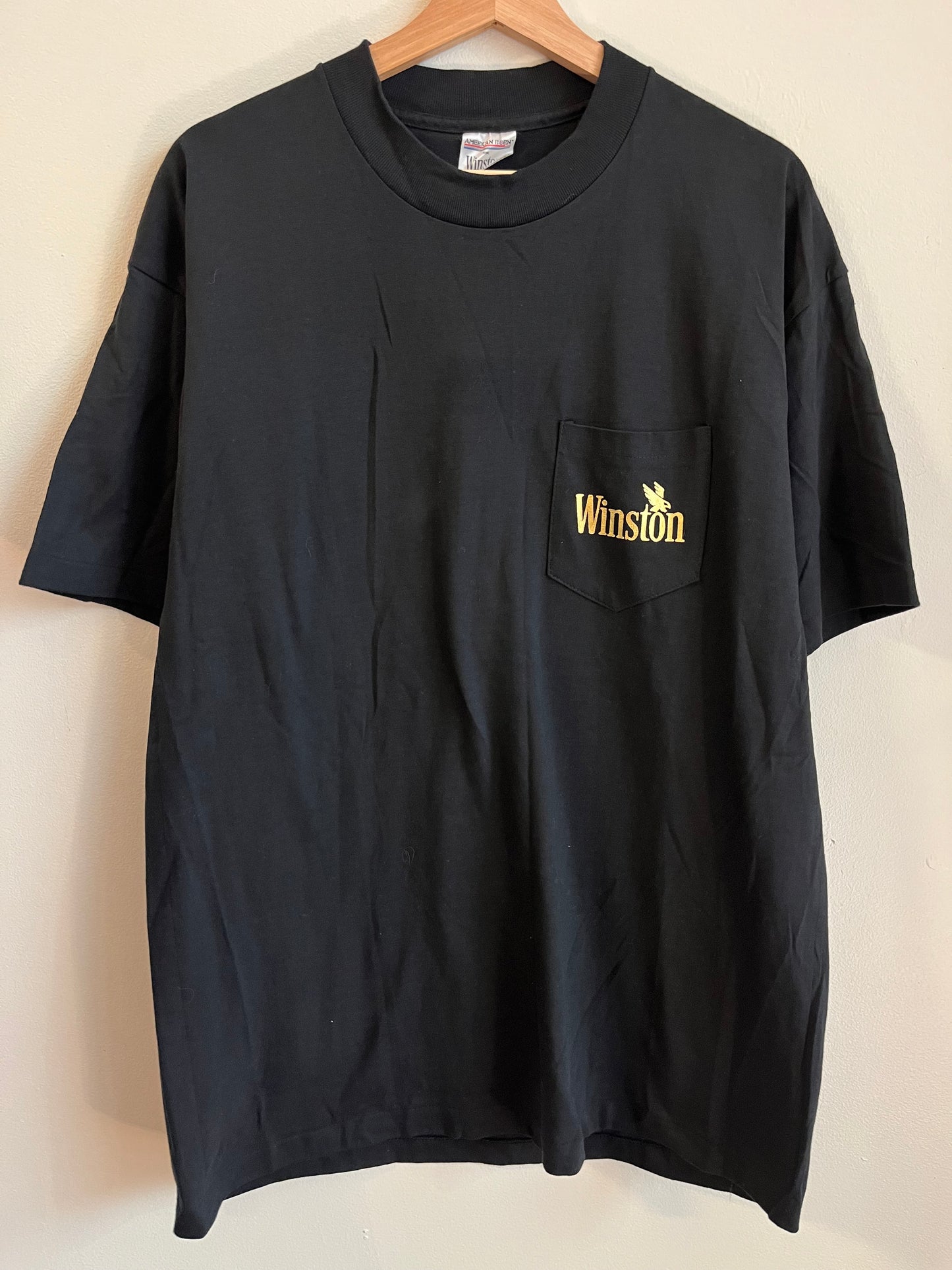 90s Winston Cigarettes Black Pocket Tee (XL)