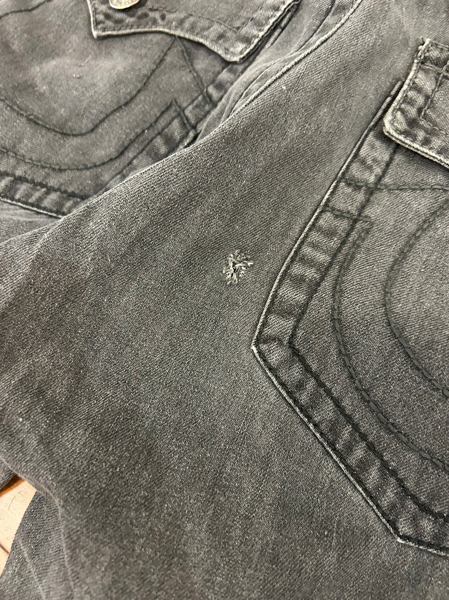 00s True Religion Ricky Super T Black Bootcut Jeans (40 x 34)