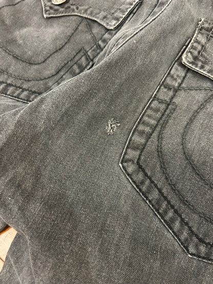 00s True Religion Ricky Super T Black Bootcut Jeans (40 x 34)