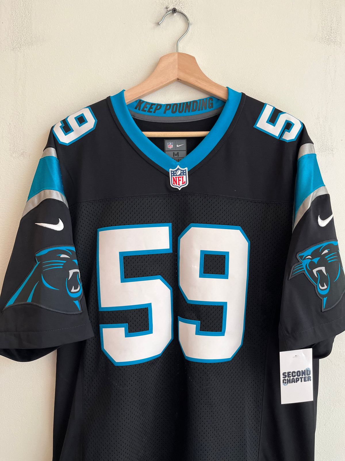 2016 Carolina Panthers Luke Kuechly Stitched Nike Home Jersey (M)