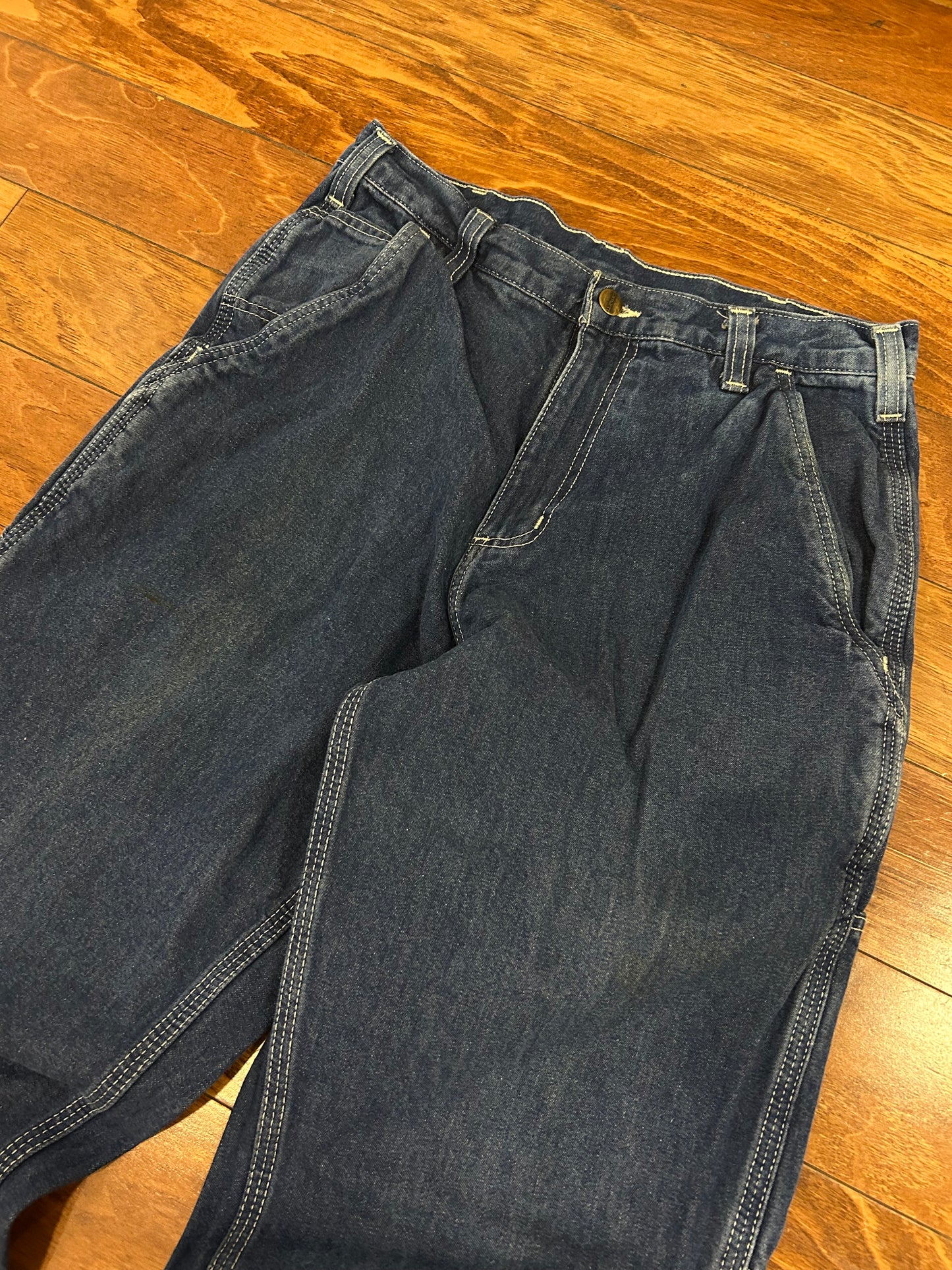 00s Carhartt Dark Wash Carpenter Jeans (30 x 32)