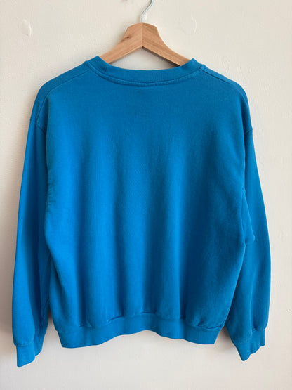 00s Carolina Panthers Blue Spell Out Crewneck (Youth XL)