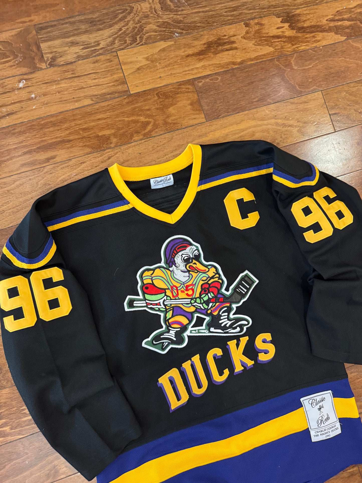 00s Mighty Ducks Conway Movie Promo Jersey (L)