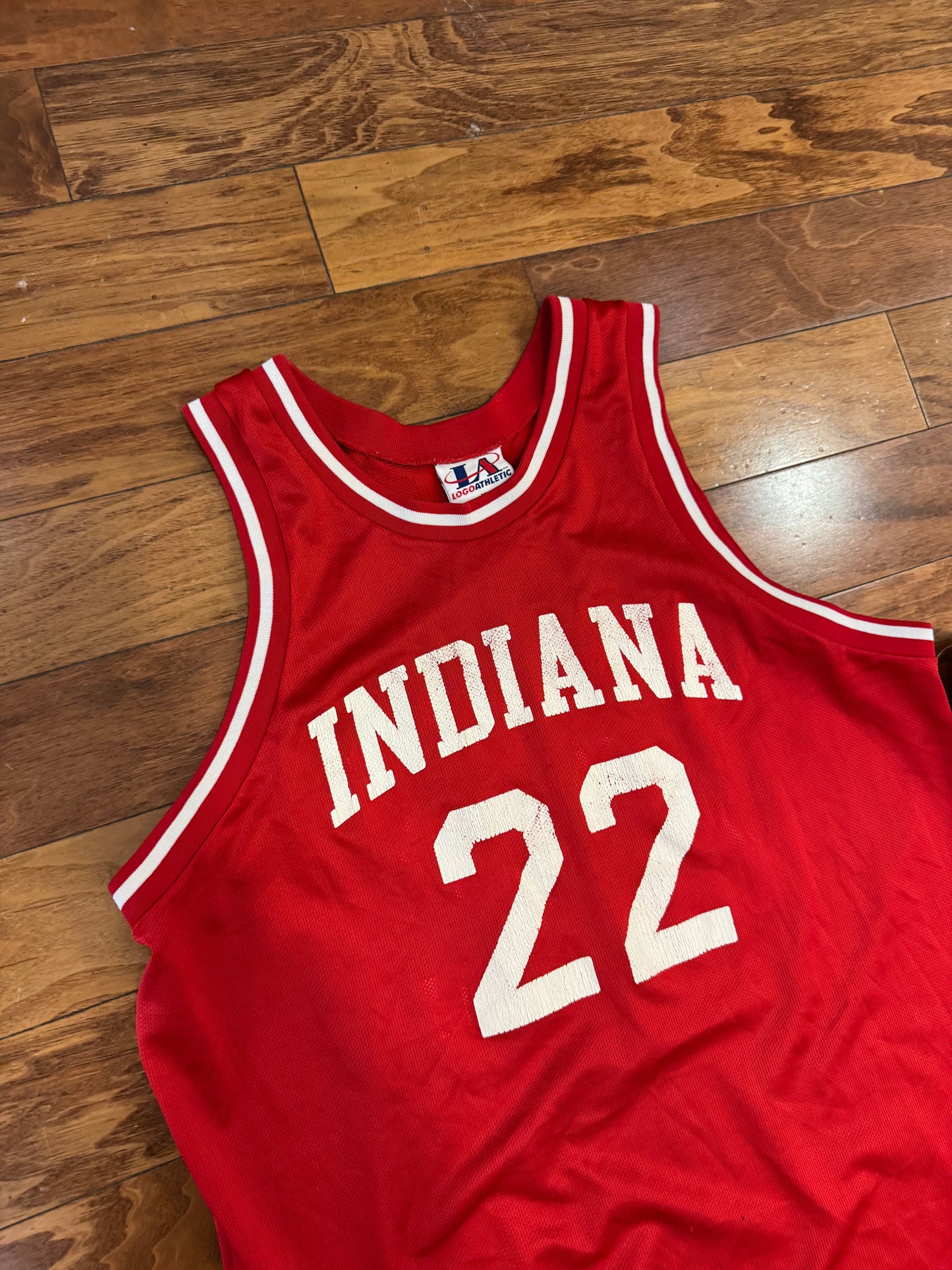 90s Indiana Basketball #22 Logo Athletic Jersey (XL)