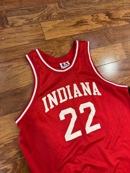 90s Indiana Basketball #22 Logo Athletic Jersey (XL)