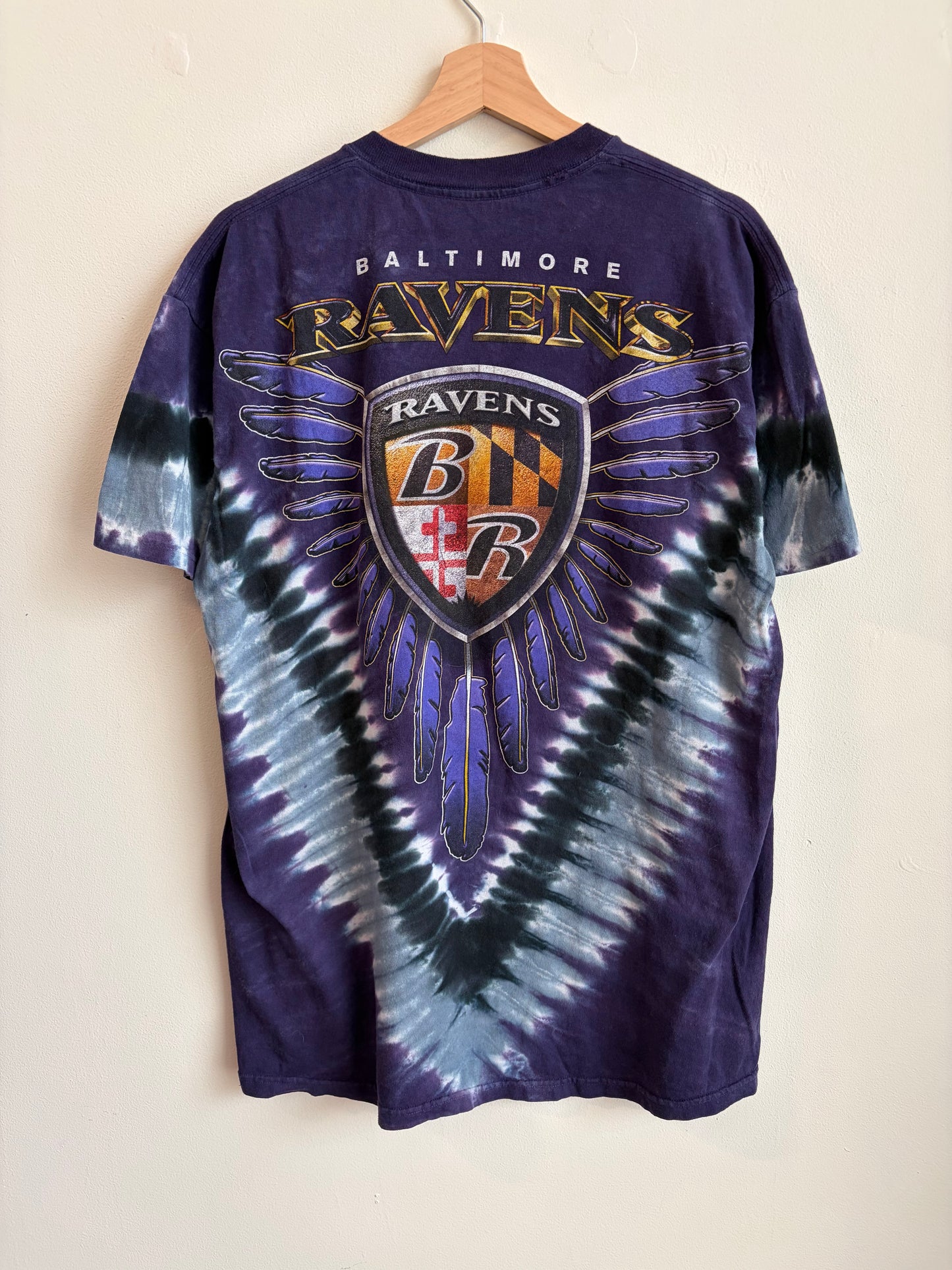 00s Baltimore Ravens Majestic Tie Dye Tee (L)