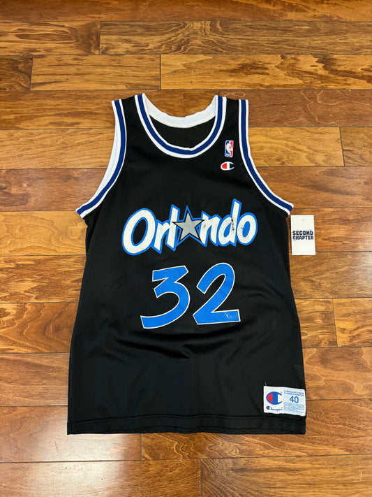 90s Orlando Magic Shaquille O'Neal #32 Champion NBA Jersey (S)