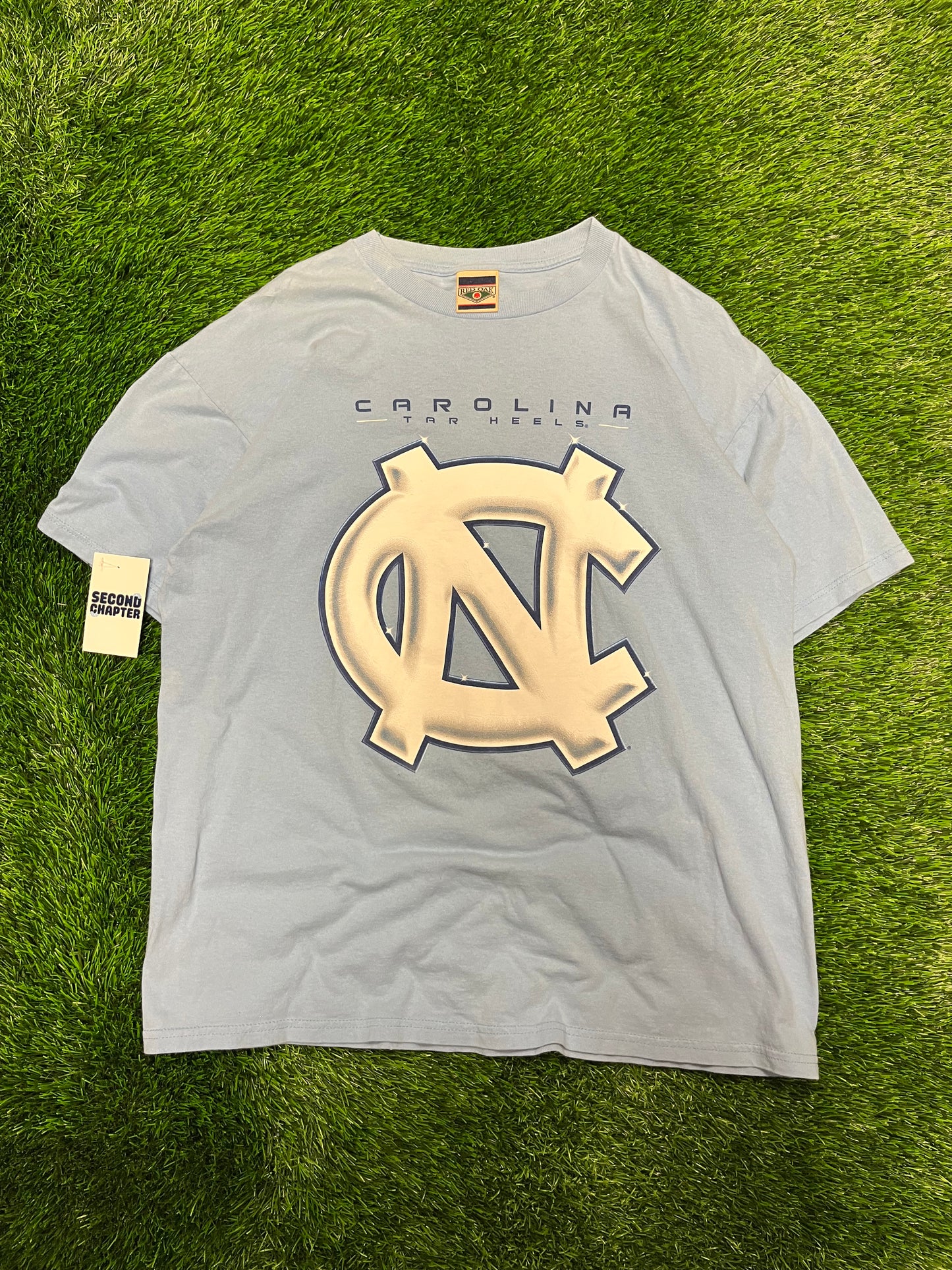 90s University of North Carolina (UNC) Vintage Glossy Logo Tee (XL)