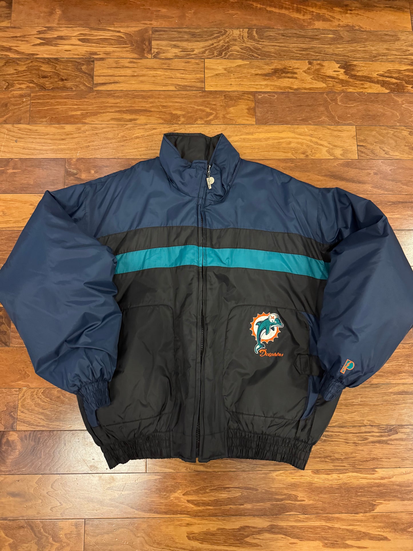 90s Miami Dolphins Pro Player Puffer Jacket (XXL)