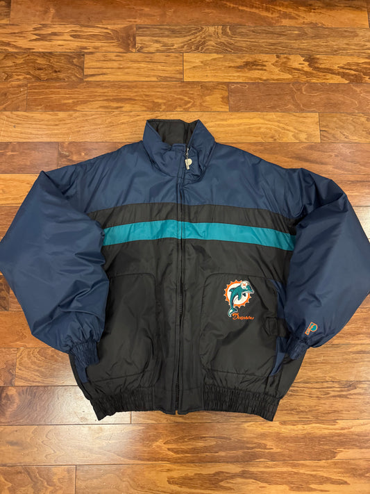 90s Miami Dolphins Pro Player Puffer Jacket (XXL)