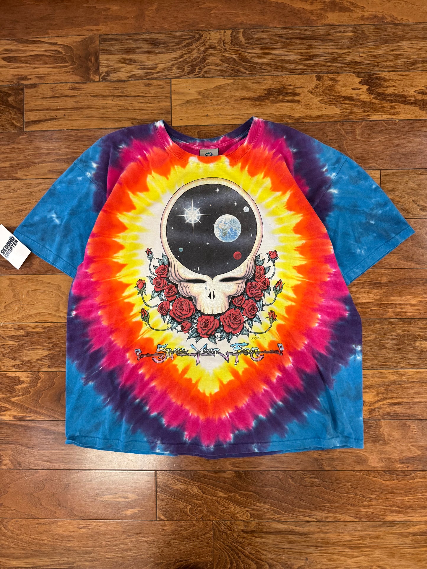 00s Grateful Dead "Dead Space" Liquid Blue Band Music Tee (XL)