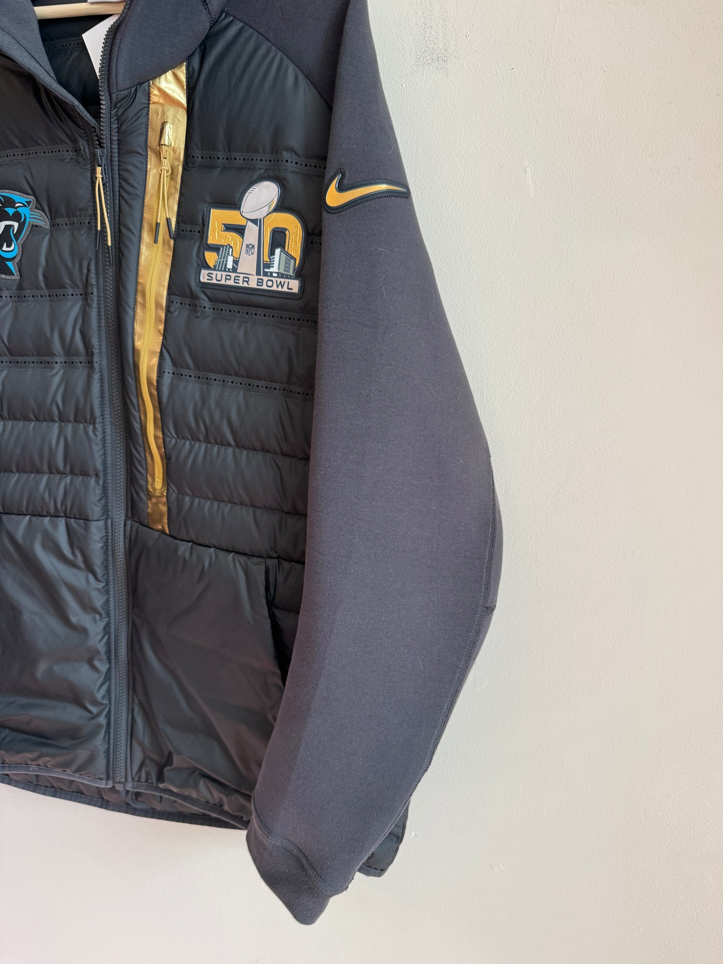 2016 Carolina Panthers Super Bowl 50 Aeroloft Full Zip Jacket (XL)