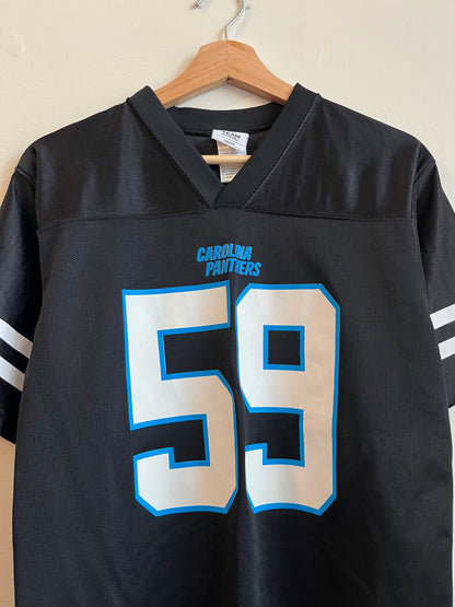 2010s Carolina Panthers Luke Kuechly Striped Jersey (Youth L)