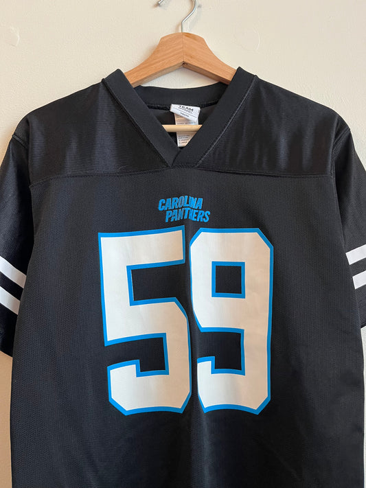 2010s Carolina Panthers Luke Kuechly Striped Jersey (Youth L)