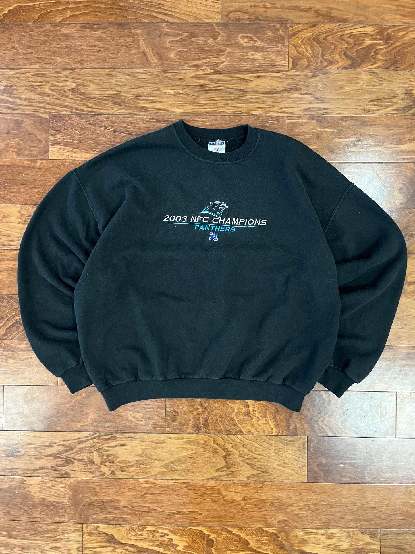 2003 Carolina Panthers Embroidered NFC Crewneck (XL)