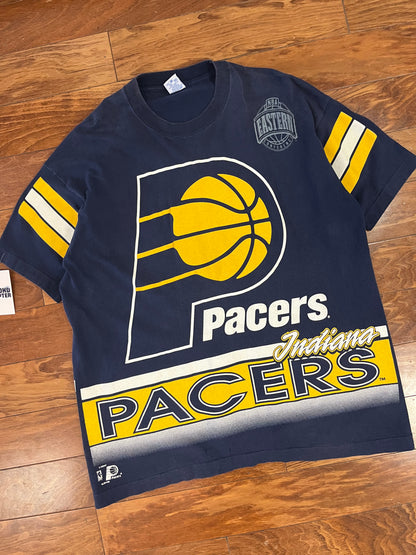 90s Indiana Pacers Vintage Salem AOP Tee (XL)