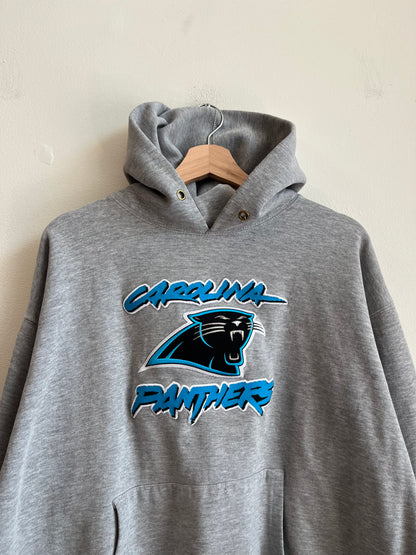 00s Carolina Panthers NFL Boxy Grey Hoodie (M)
