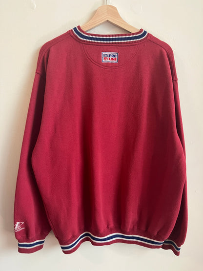 90s Arizona Cardinals Logo Athletic Embroidered NFL Crewneck (XL)