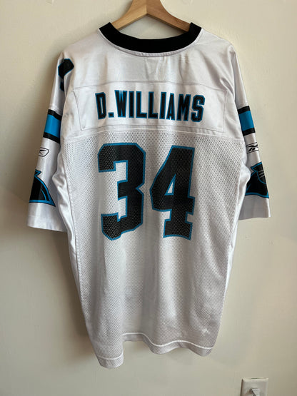 2010s Carolina Panthers DeAngelo Williams Reebok Away Jersey (XL)
