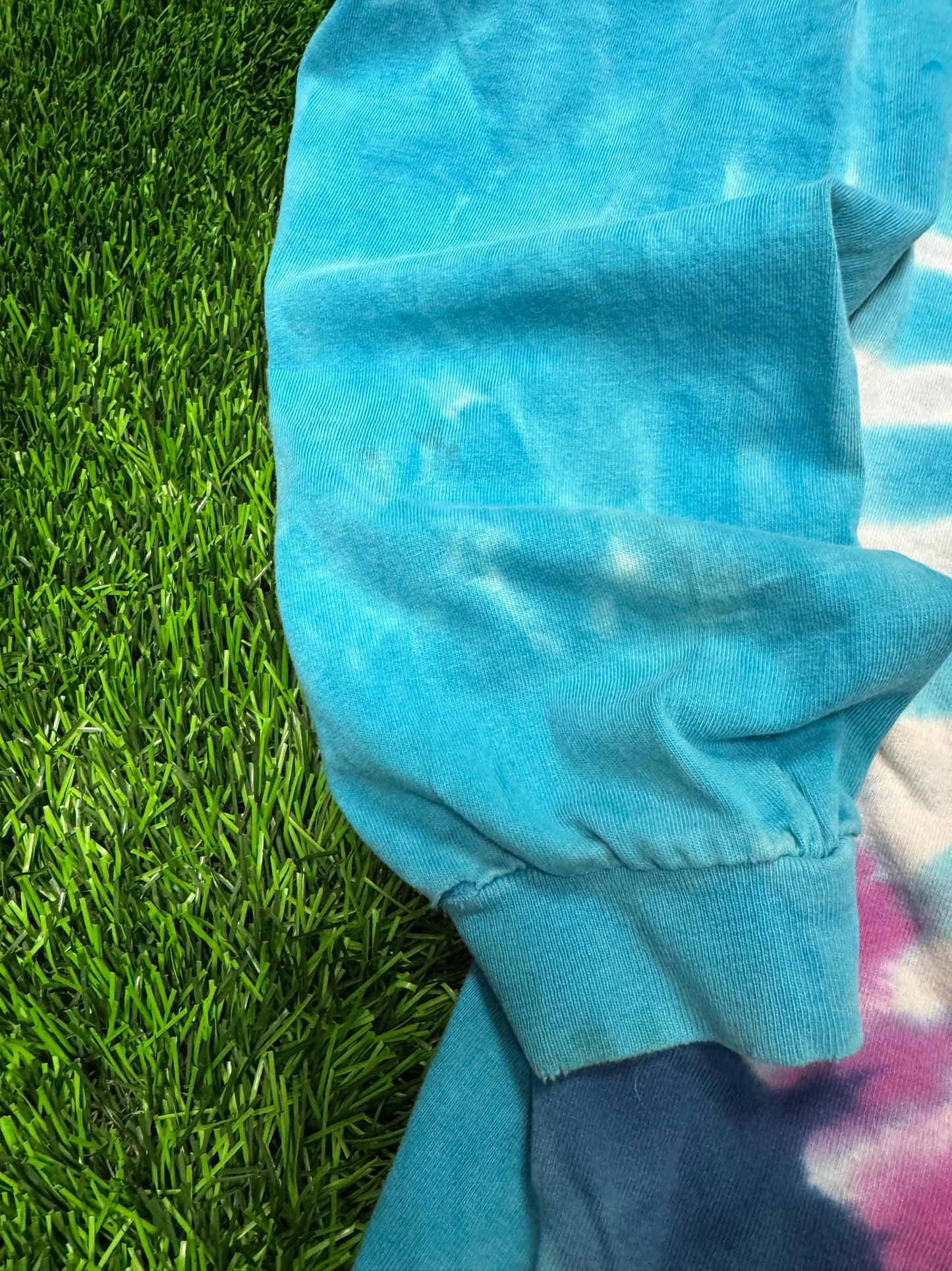 1995 Grateful Dead "Skeleton & Roses" Vintage Band Tie Dye Long Sleeve (XL)