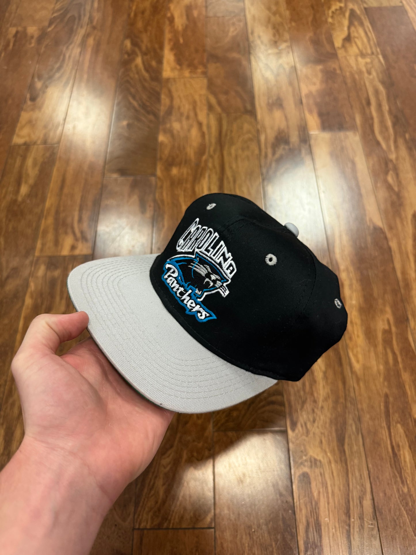 90s Carolina Panthers Two Toned Embroidered Exclusive Hat (OS)
