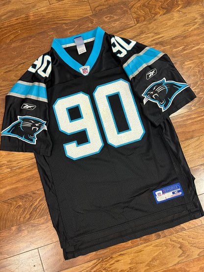 00s Carolina Panthers Julius Peppers Reebok Jersey (M)