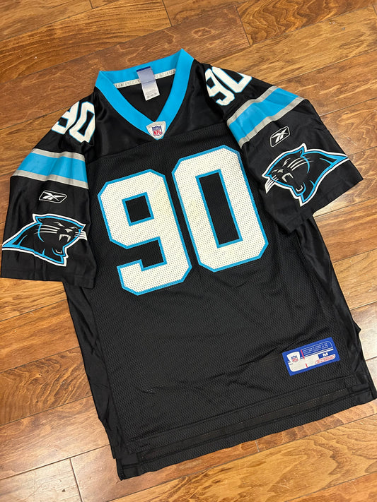 00s Carolina Panthers Julius Peppers Reebok Jersey (M)