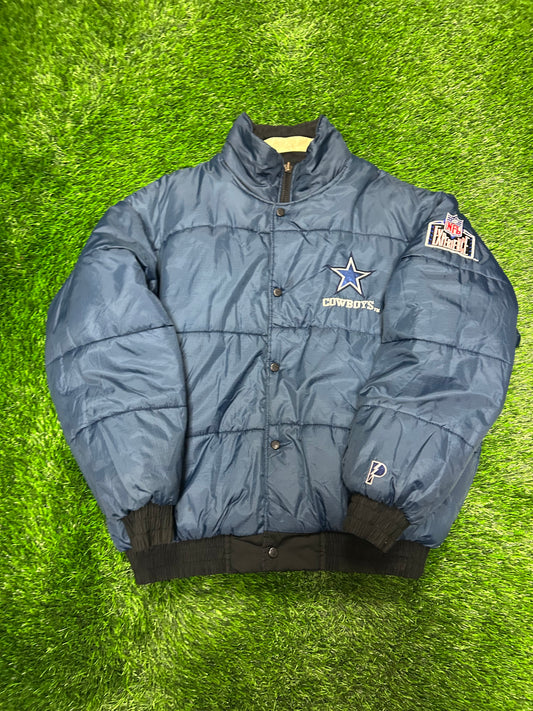 90s Dallas Cowboys Reversible Pro Player Puffer Jacket (XL)
