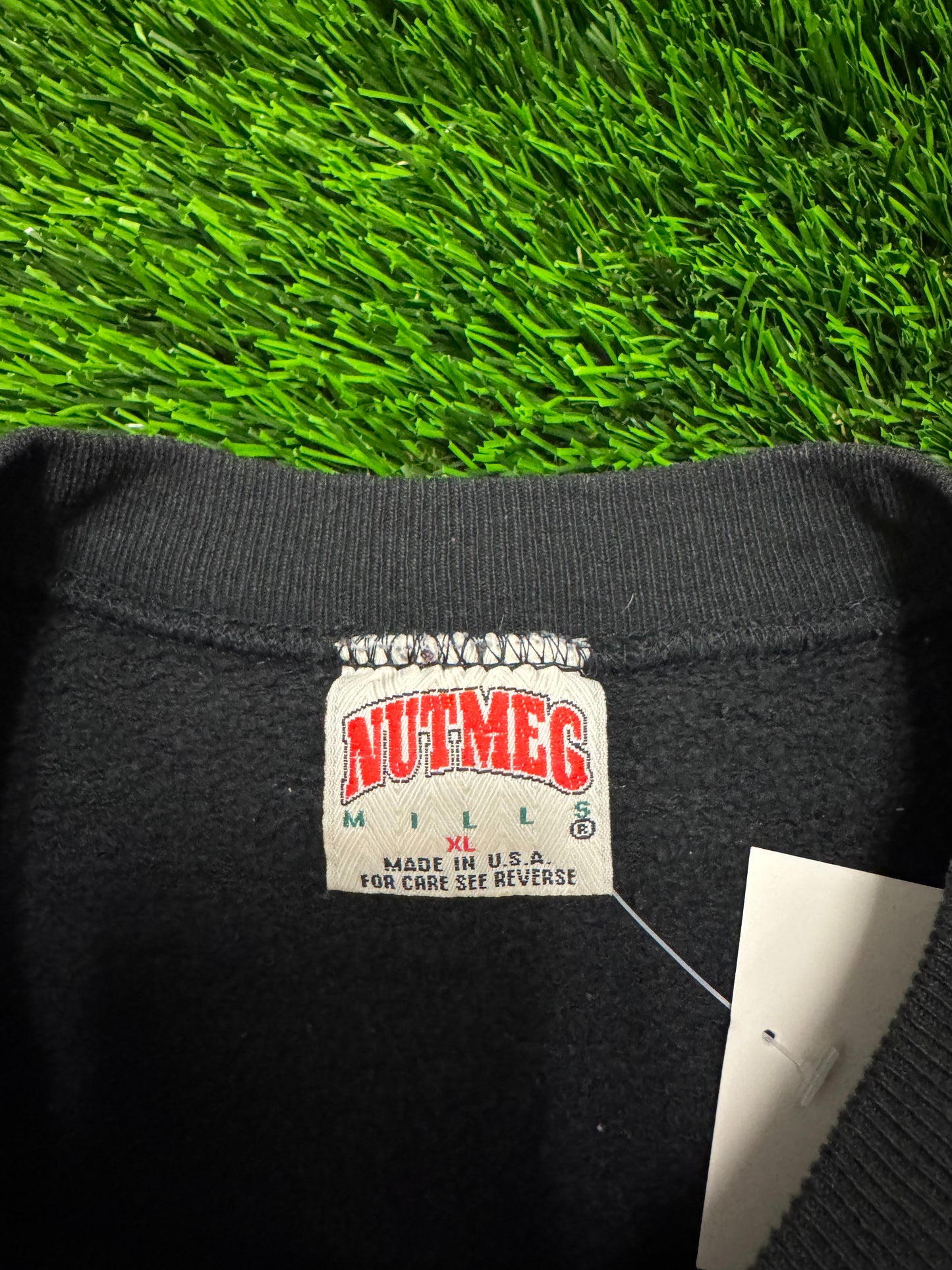 1993 Carolina Panthers Nutmeg Inaugural Script Vintage NFL Crewneck (XL)