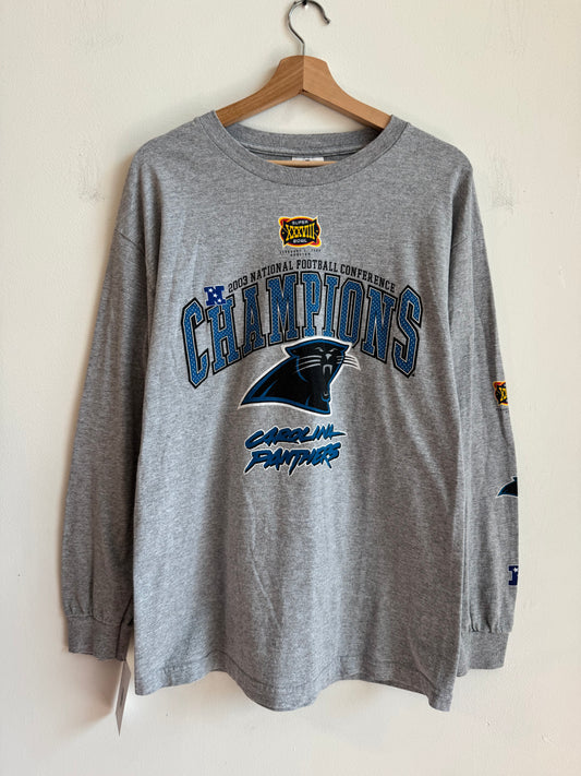 2003 Carolina Panthers Conference Champions Long Sleeve Shirt (L)