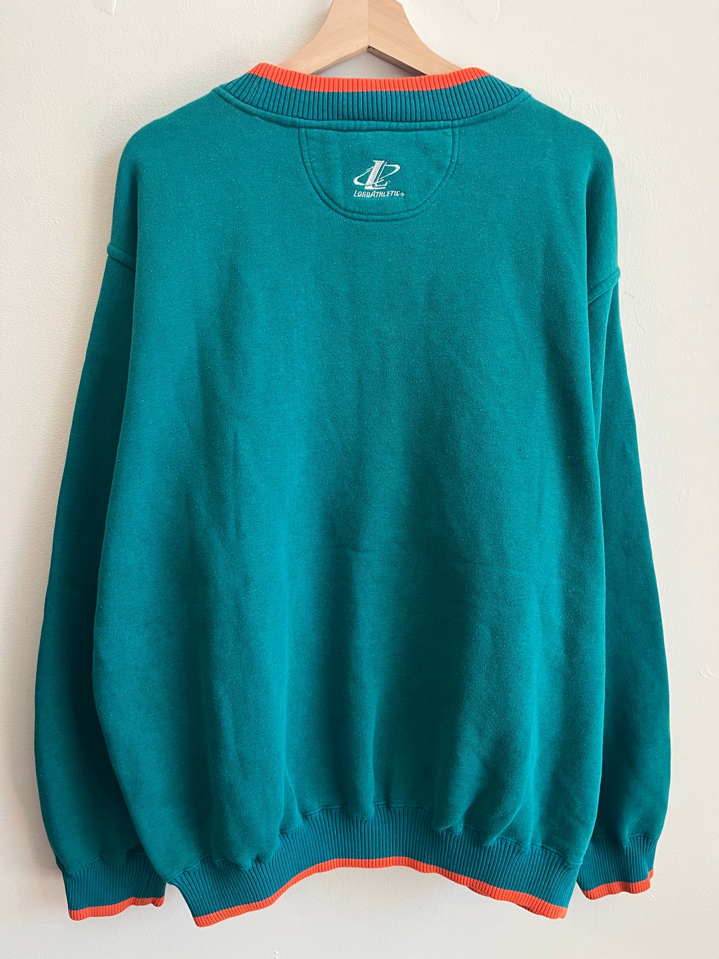 90s Miami Dolphins Logo Athletic Embroidered Crewneck (XL)