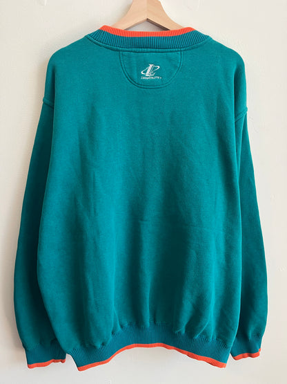 90s Miami Dolphins Logo Athletic Embroidered Crewneck (XL)