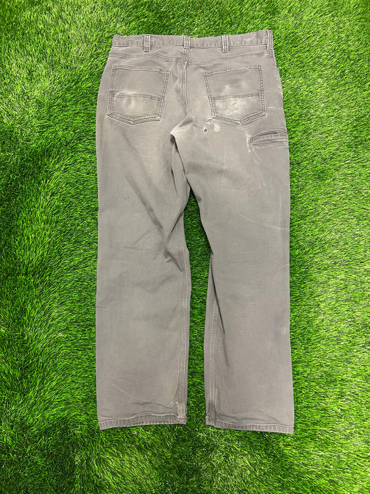 Carhartt Grey Removed Logo Workwear Pants (36 x 32)