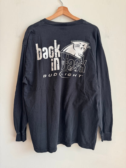 2010s Carolina Panthers Bud Light Back in Black Long-Sleeve Shirt (XL)