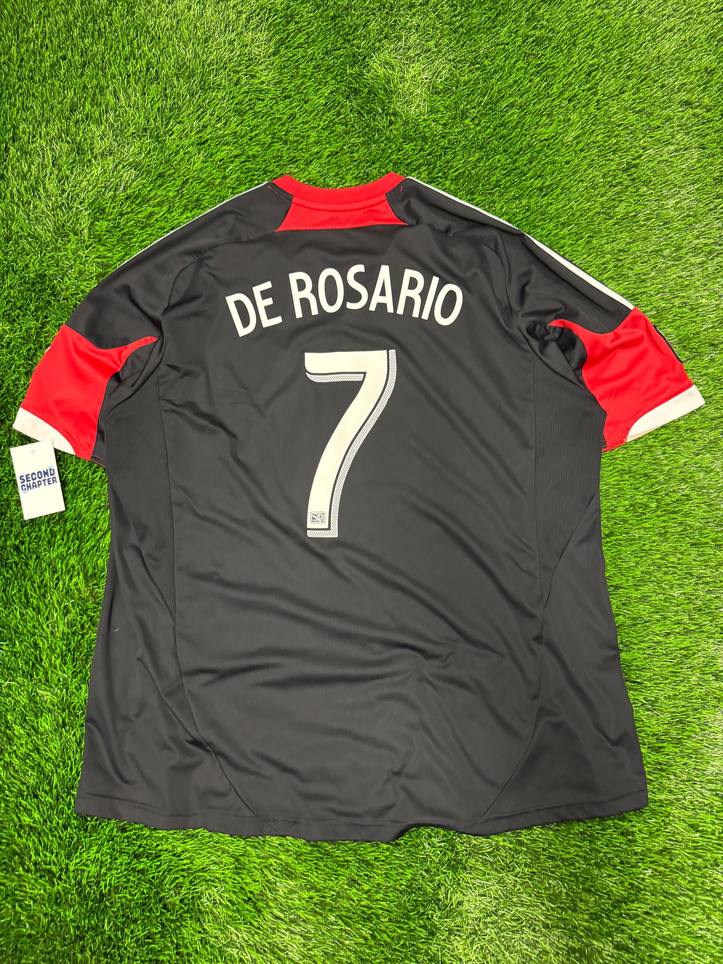 DC United MLS Dwayne De Rosario #7 Adidas Volkswagen Jersey 2011-12 Kit (XXL)