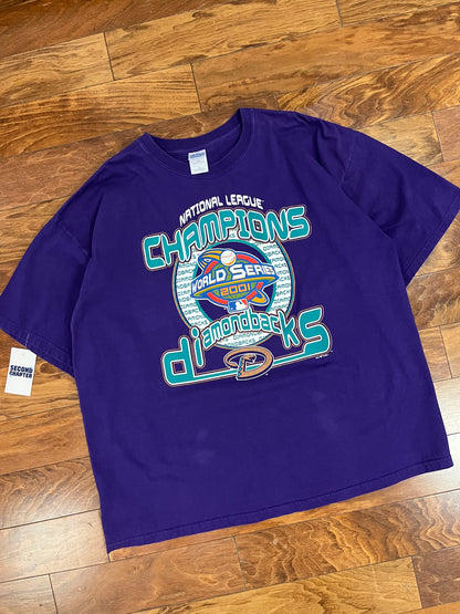 2001 Arizona Diamondbacks Vintage MLB World Series Tee (XXL)