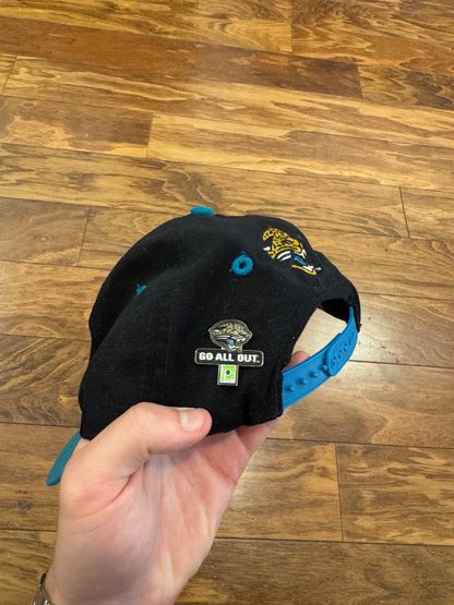 90s Jacksonville Jaguars Logo 7 Spell Out Hat (OS)