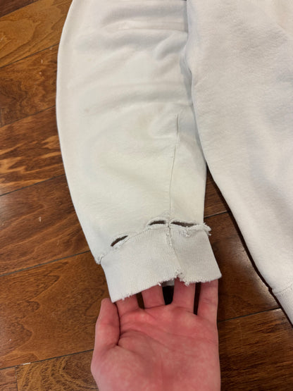 90s Nike Essential Swoosh White Vintage Crewneck (L)