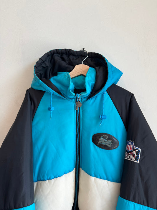 90s Carolina Panthers Pro Player NFL Experience Puffer Jacket (XL)