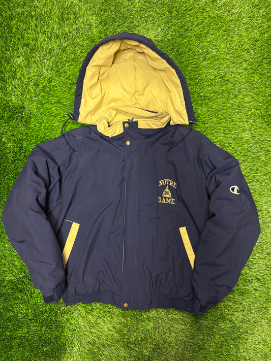 90s University of Notre Dame Vintage Champion Puffer Jacket (L)