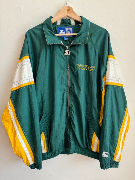 90s Greenbay Packers NFL Starter Windbreaker (XXL)