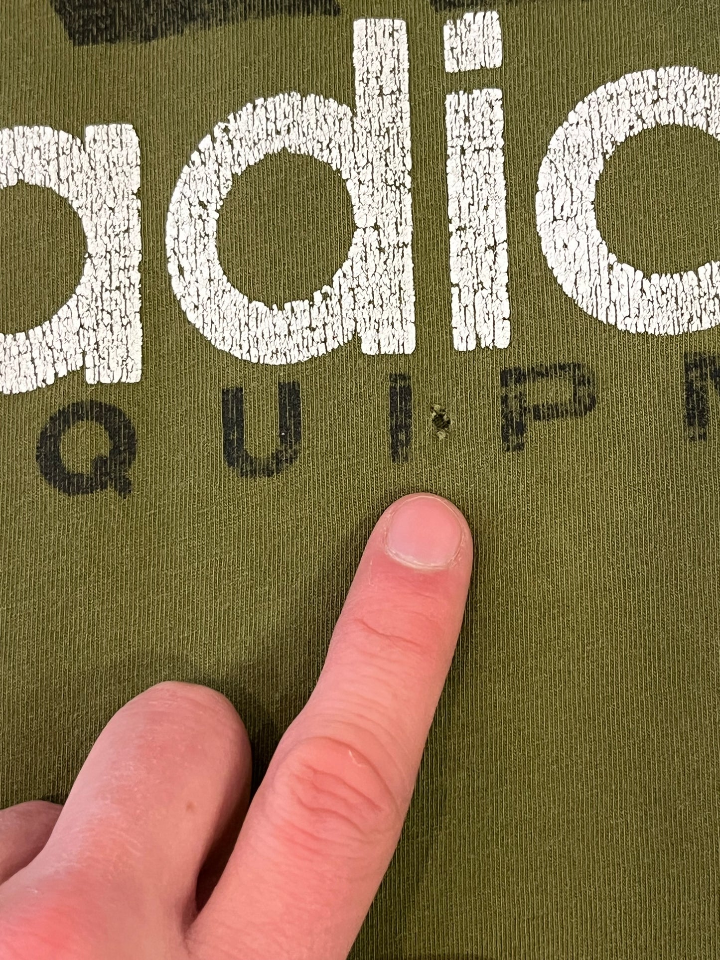 90s Adidas Equipment Olive Tee (M)