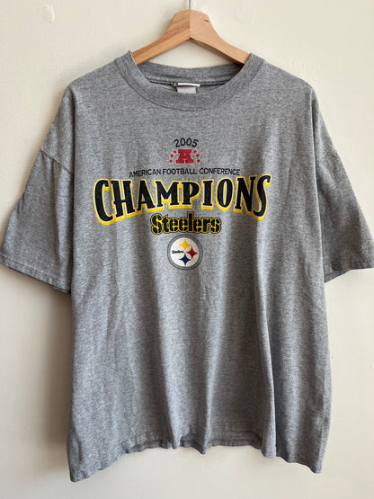 2005 Pittsburgh Steelers AFC Champions Tee (XL)