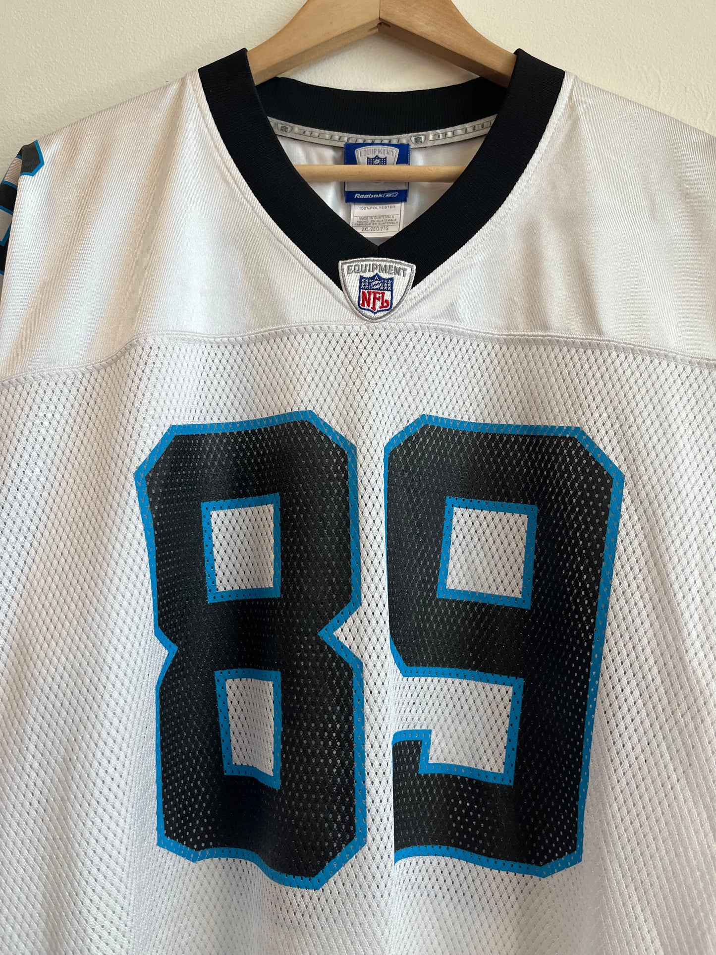 00s Carolina Panthers Steve Smith Away Reebok Jersey (XXL)