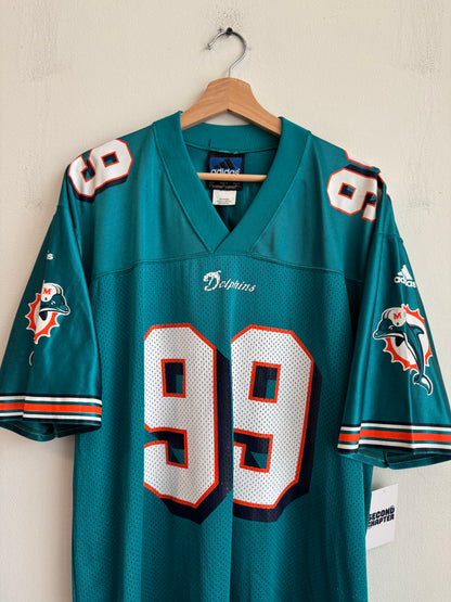 90s Miami Dolphins Jason Taylor Adidas Jersey (M)