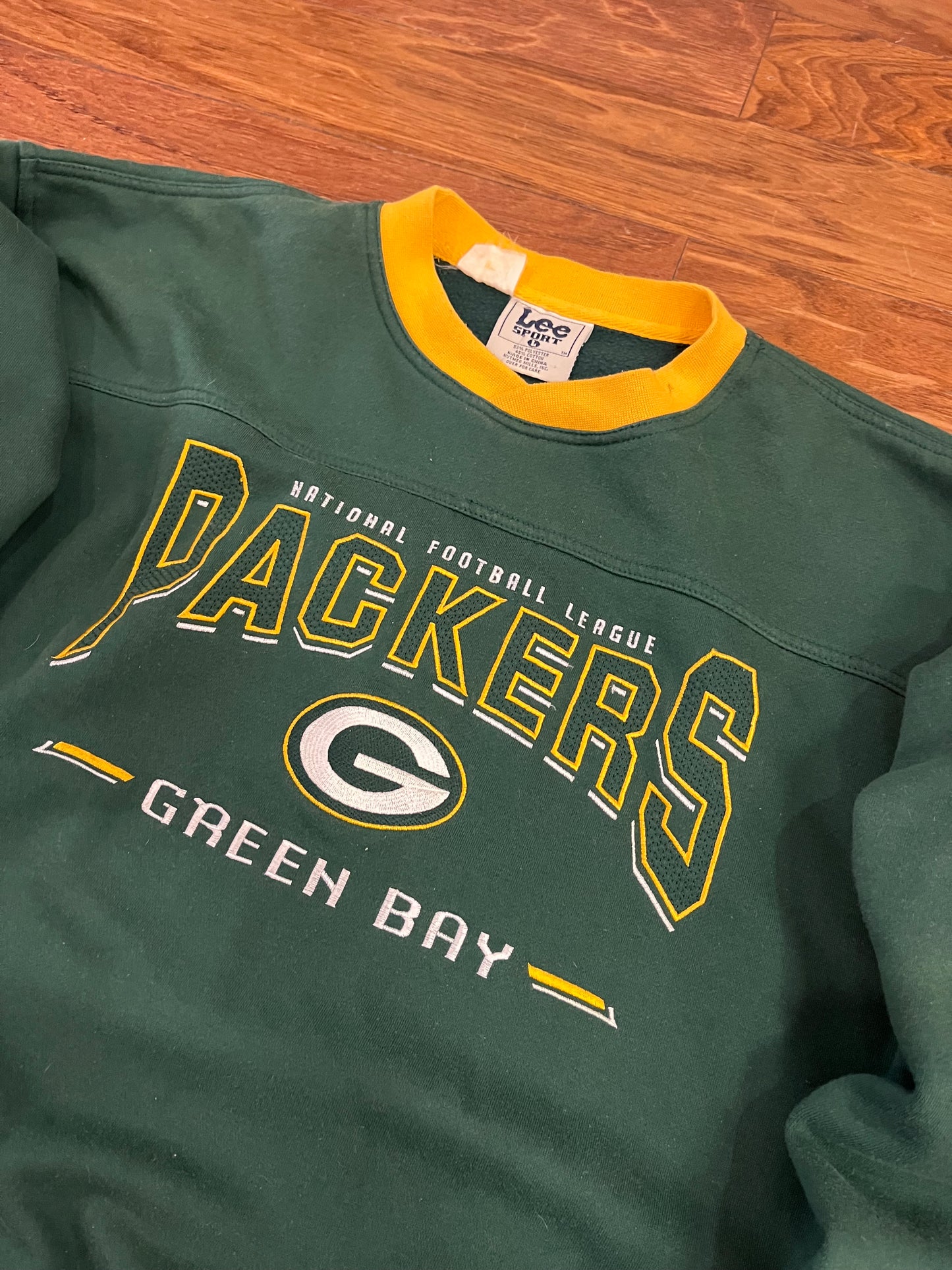 00s Green Bay Packers Lee Embroidered Crewneck (L)