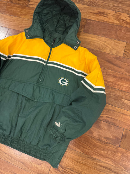 90s Green Bay Packers Puma Puffer Jacket (Youth XL)