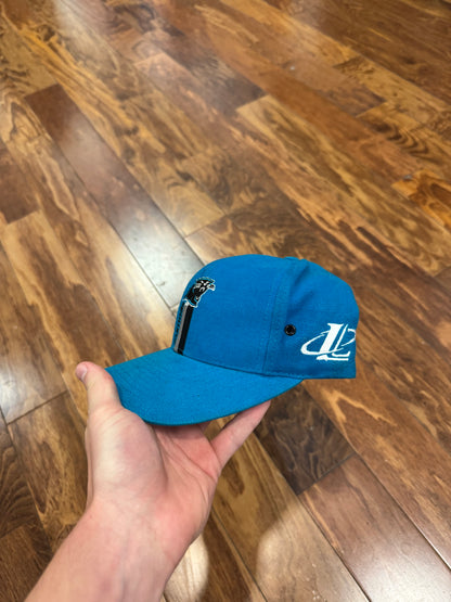 90s Carolina Panthers Stripe Logo Athletic Blue Hat (OS)