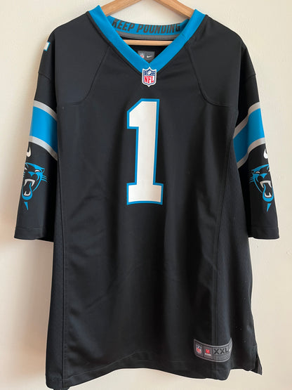 2012 Carolina Panthers Cam Newton Home Nike Jersey (XXL)